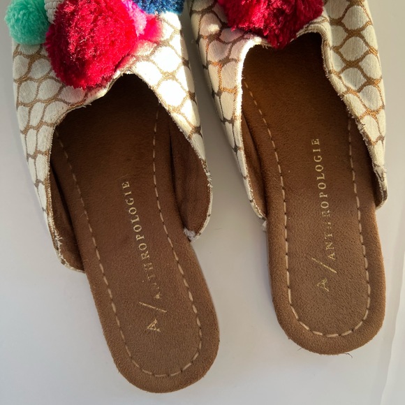 Anthropologie Pom Pom slides - Picture 2 of 6